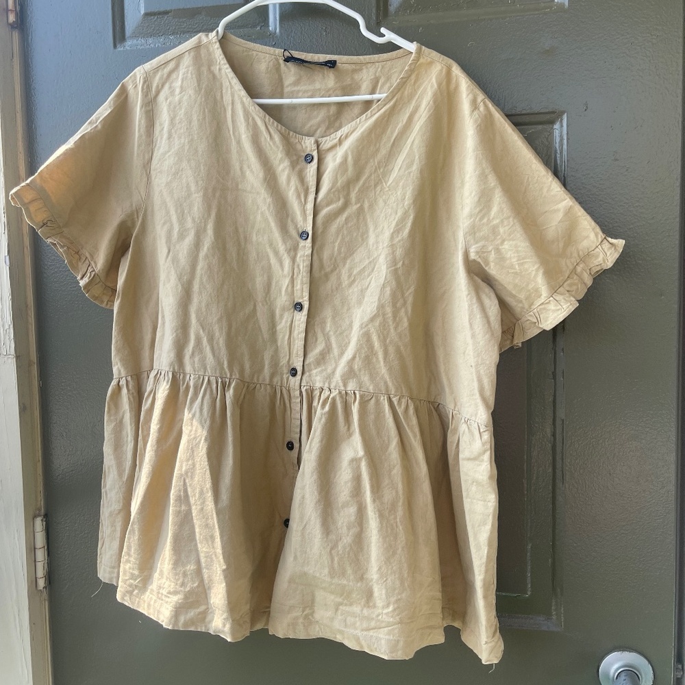zanzea plus size Blouse Cotton 4xl